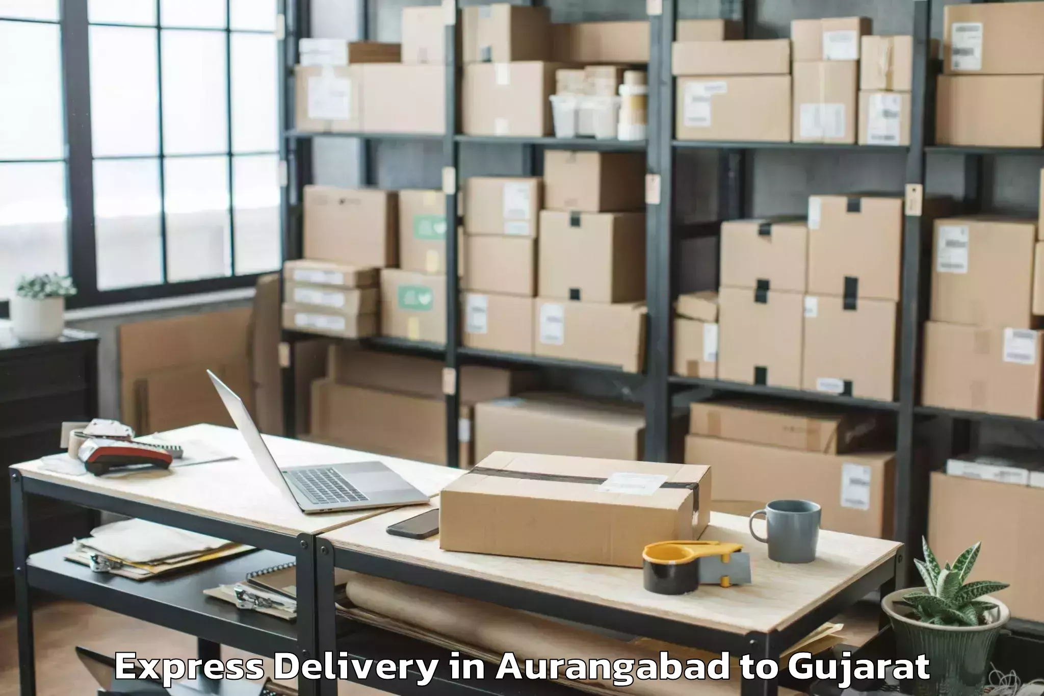 Leading Aurangabad to Bhabhar Express Delivery Provider